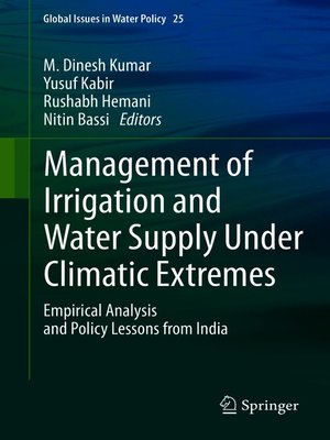 cover image of Management of Irrigation and Water Supply Under Climatic Extremes